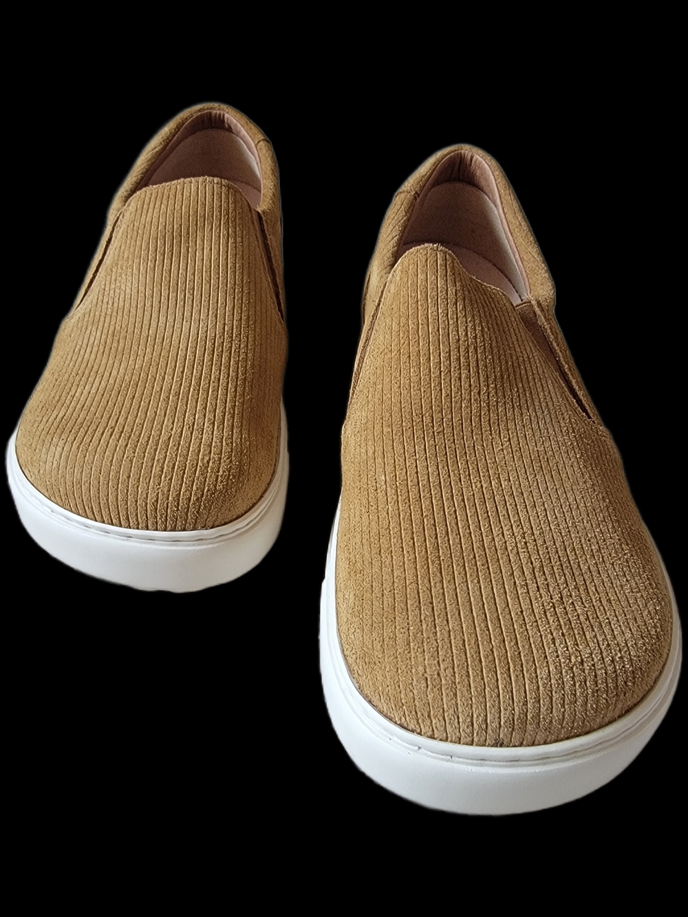 NWOB Birkenstock Oswego Suede Leather Slip-On Sneakers Tan 44 N Slim Fit